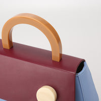 Alice Flap Bag with Strap • Burgundy