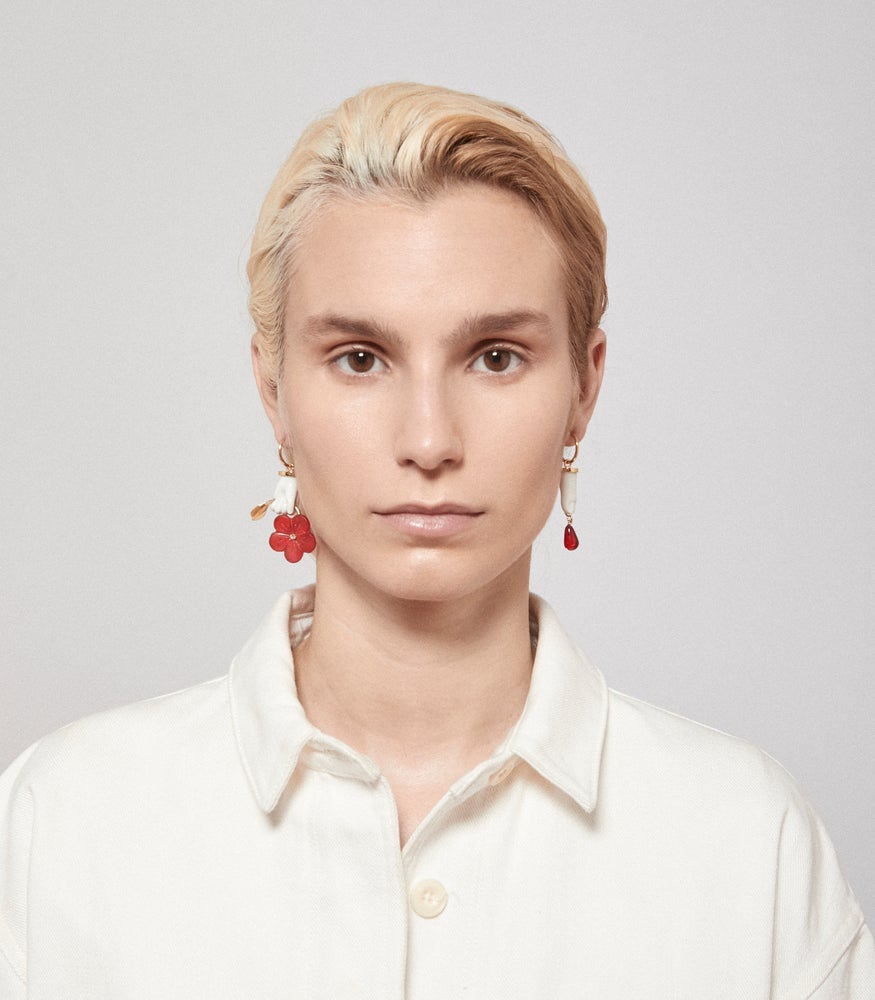 Andres Gallardo / Blood Drop Sling Earring