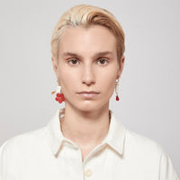 Andres Gallardo / Blood Drop Sling Earring