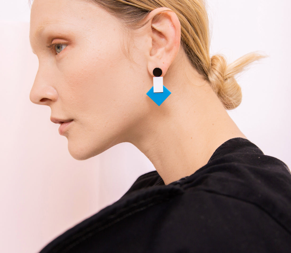 Baho Earrings • Blue