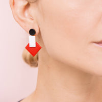 Baho Earrings • Red