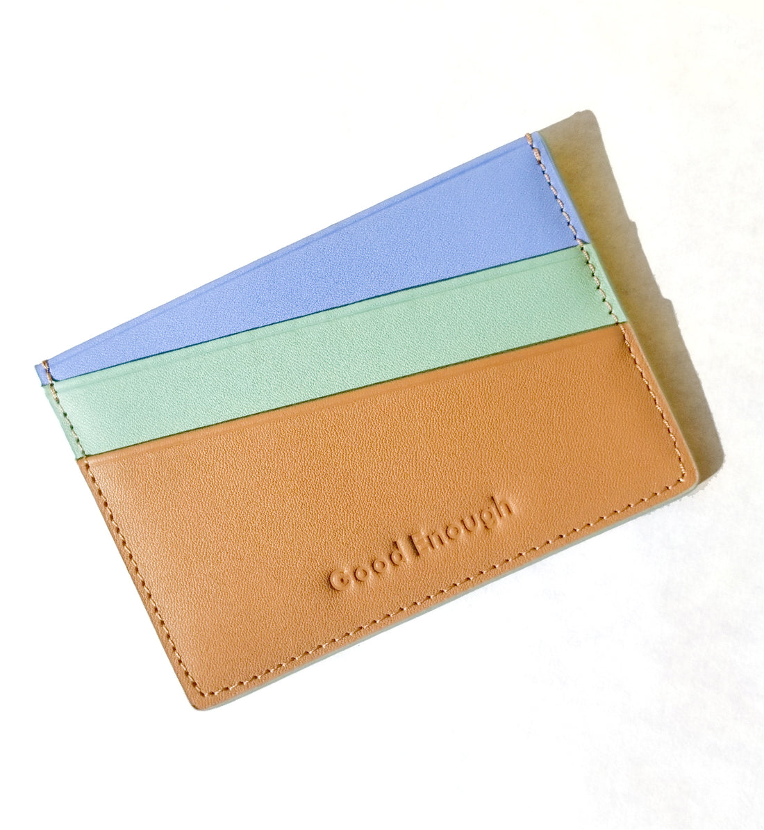 'Good Enough ' Card Holder • Warm Brown