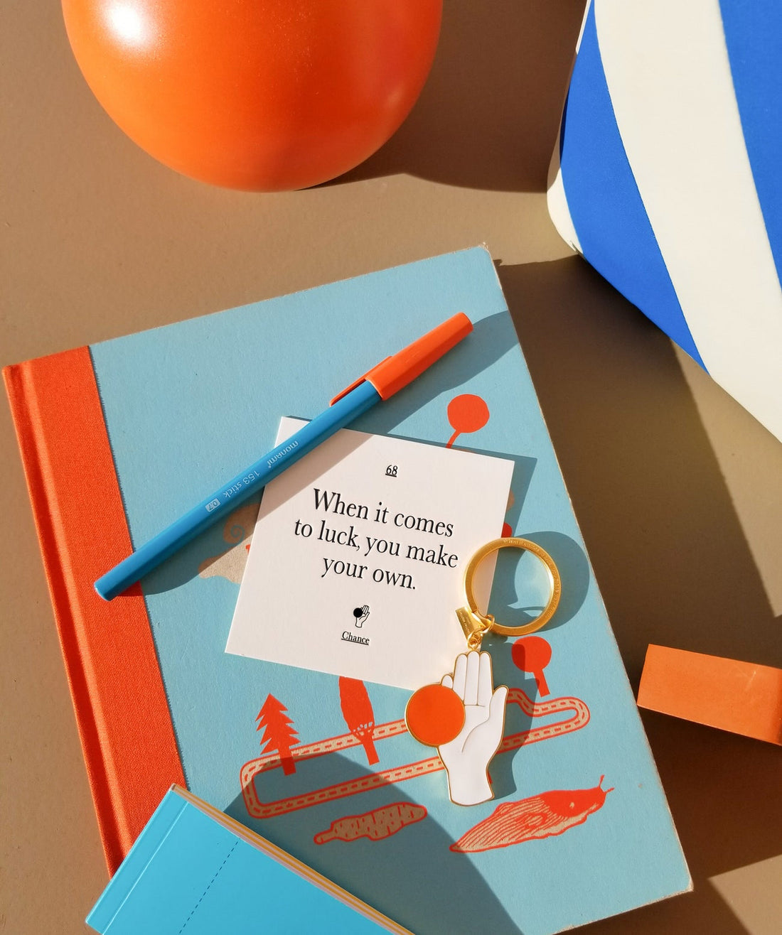 Chance Keychain • White