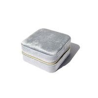 Velvet Jewellery Case • Sunrise Blue