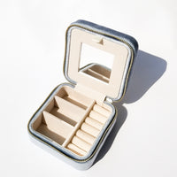 Velvet Jewellery Case • Sunrise Blue