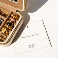 Velvet Jewellery Case • Sunset Brown