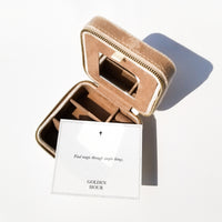 Velvet Jewellery Case • Sunset Brown