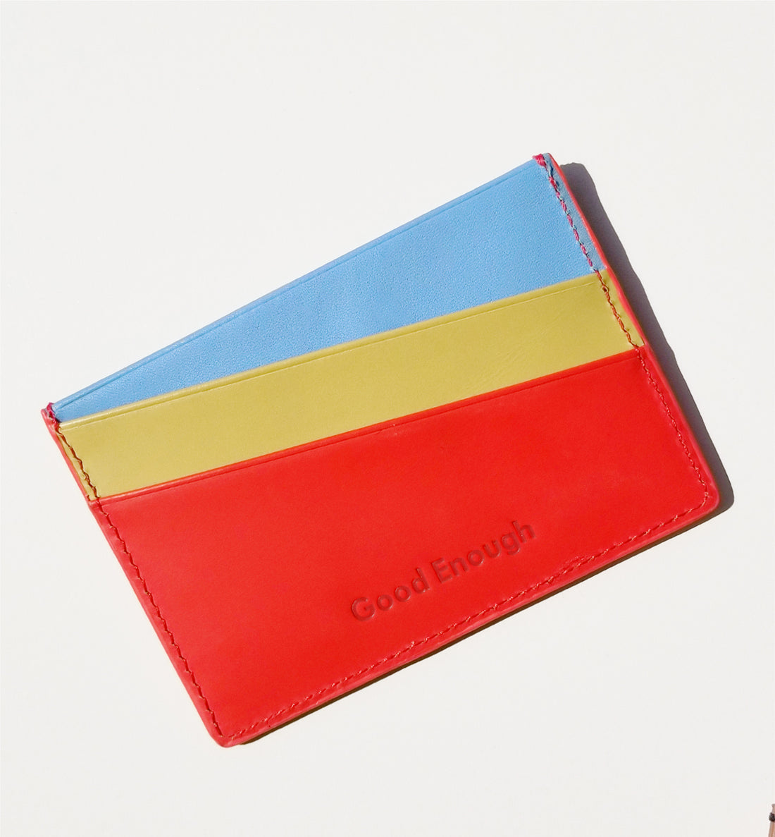 'Good Enough' Card Holder • Red