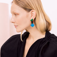 Casa Drop Earrings • Green