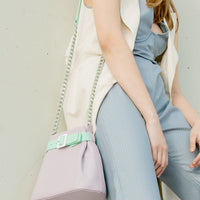 Mini Bucket Chained Bag • Lilac