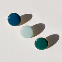 Circle Studs • Dark Teal