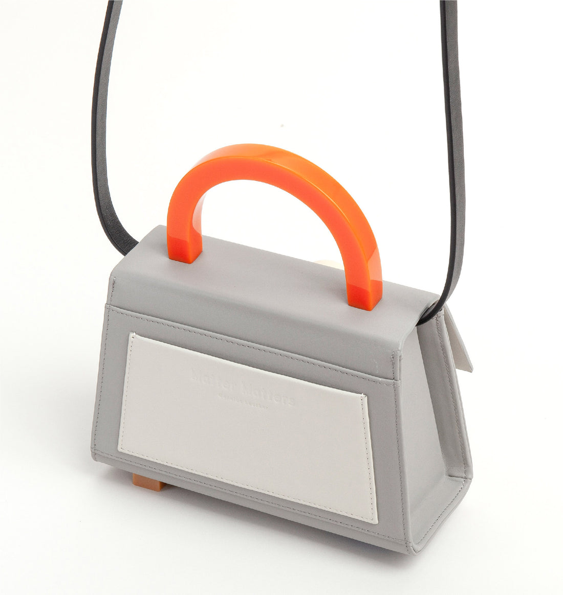 Diva Satchel Bag with Strap • Grey