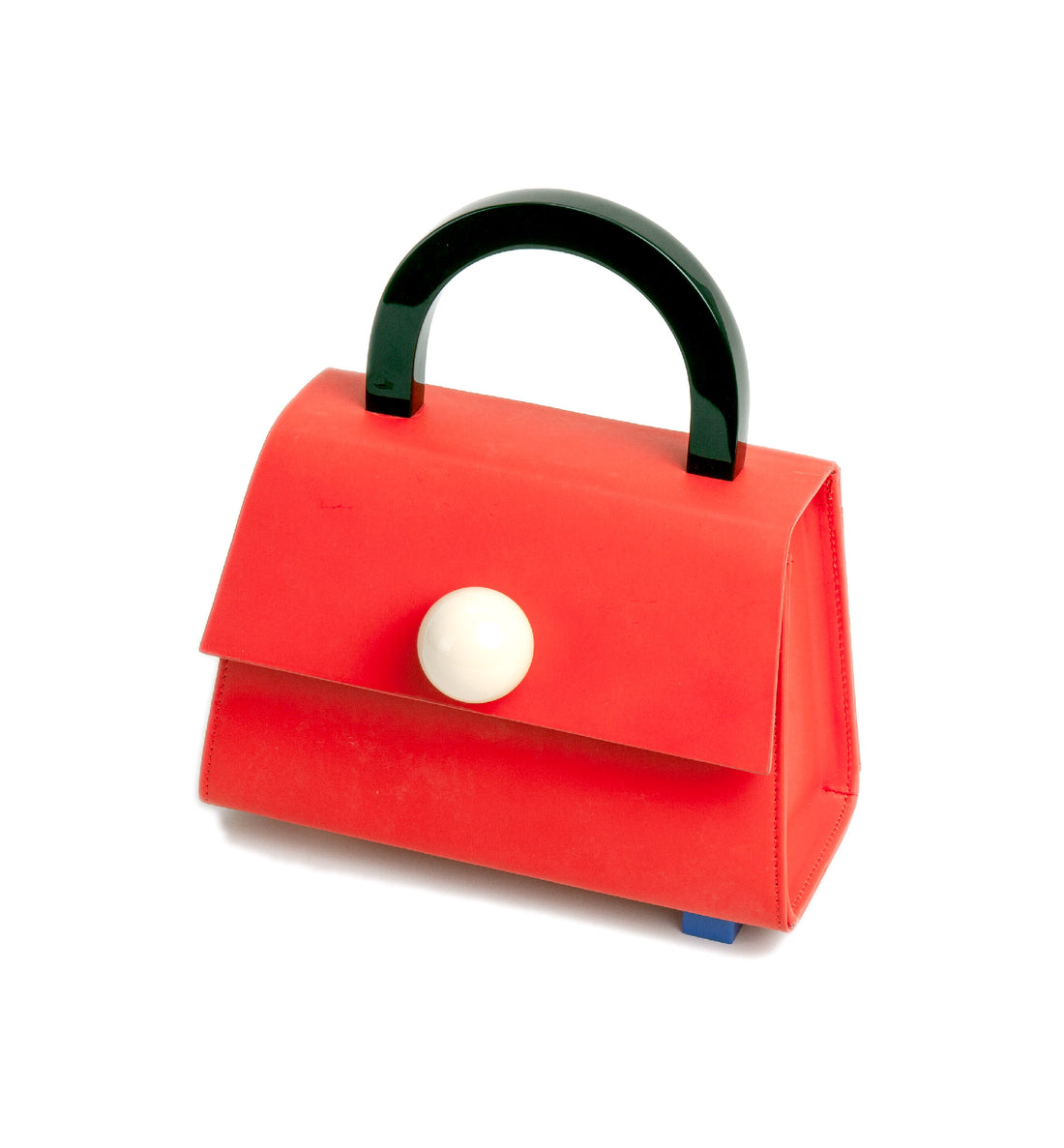 Diva Satchel Bag with Strap • Bright Red