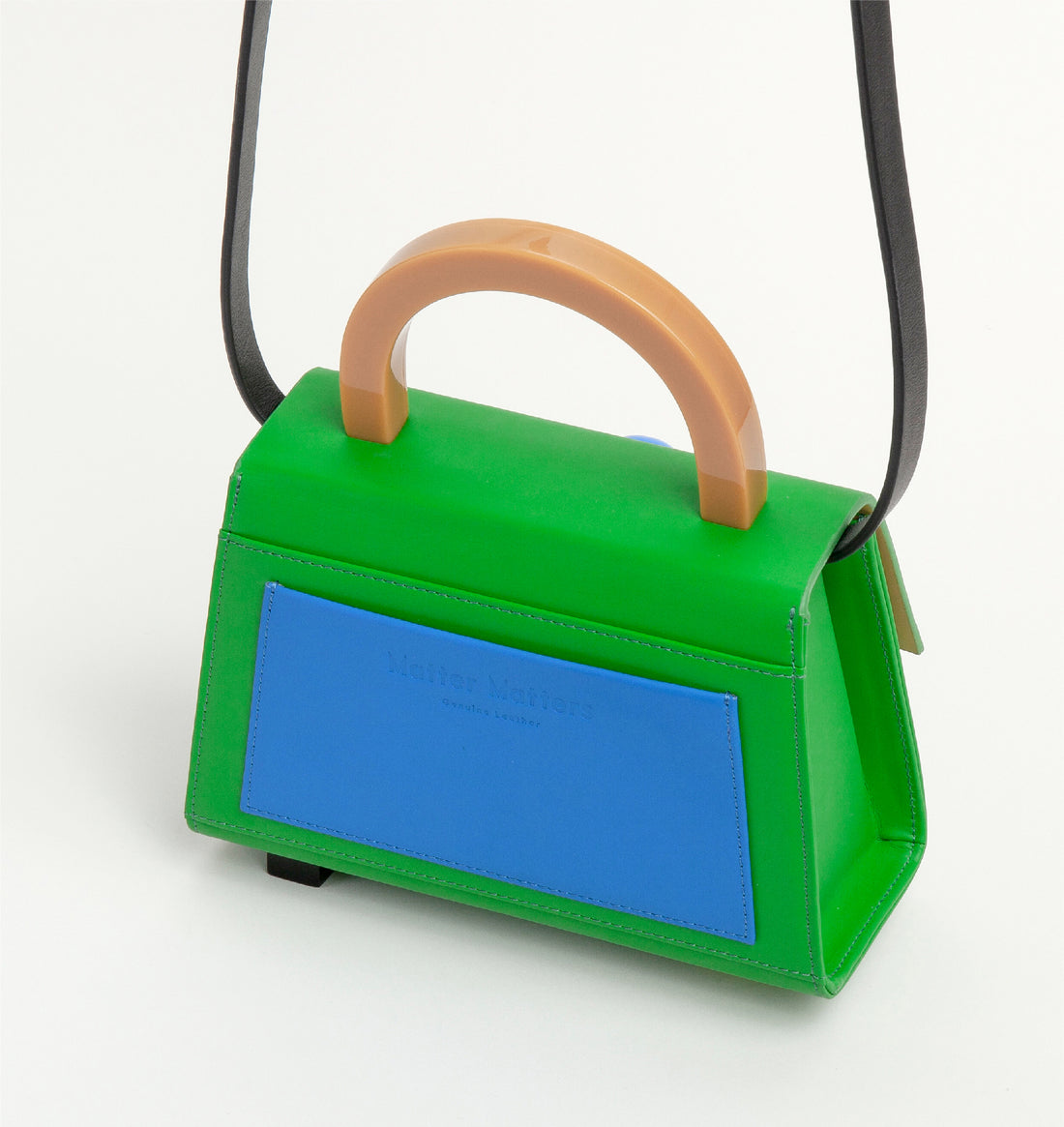 Diva Satchel Bag with Strap • Kelly Green
