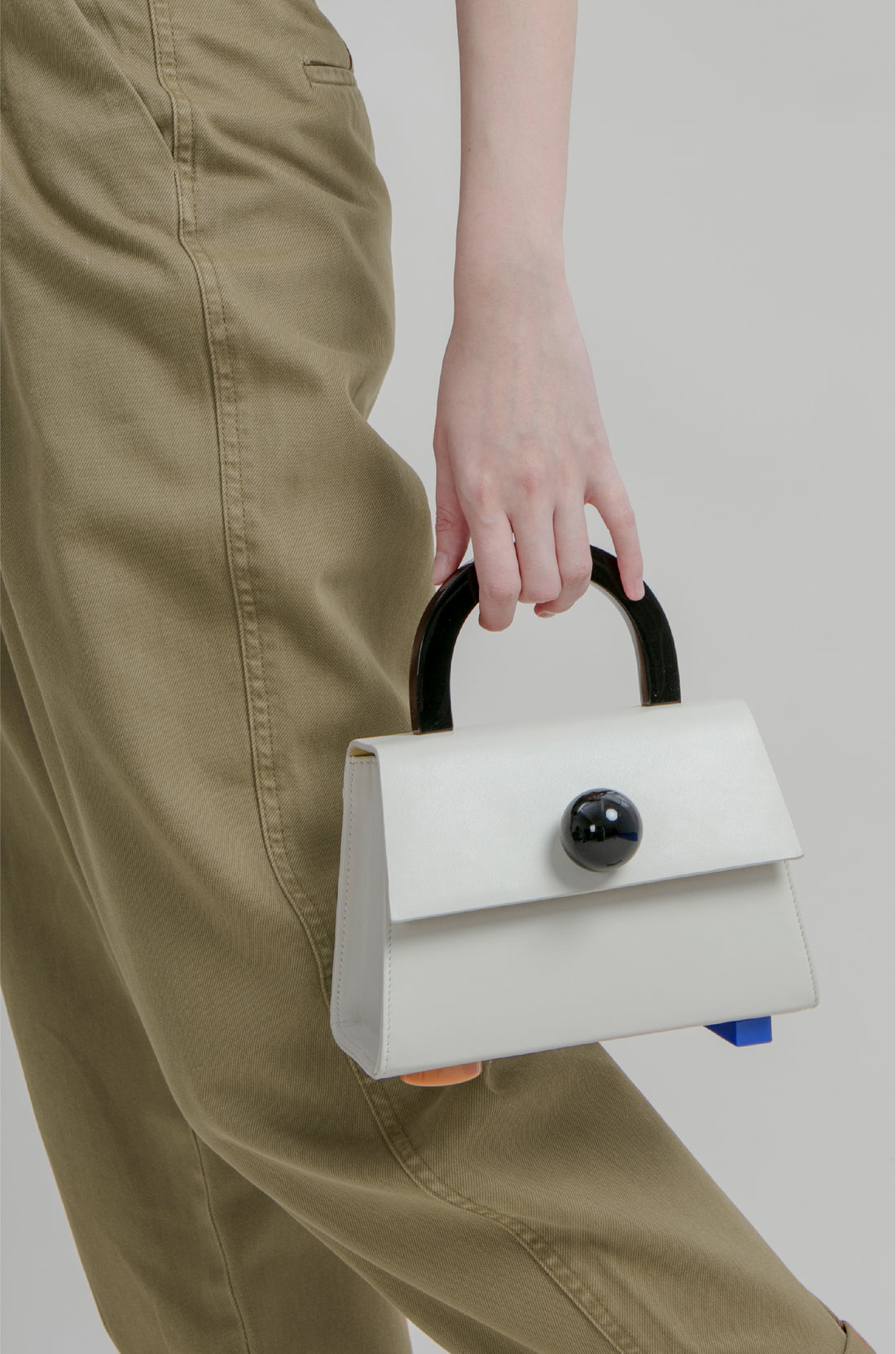 Diva Satchel Bag with Strap • Beige