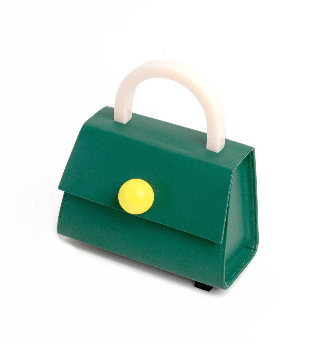 Diva Satchel Bag with Strap • Dark Green