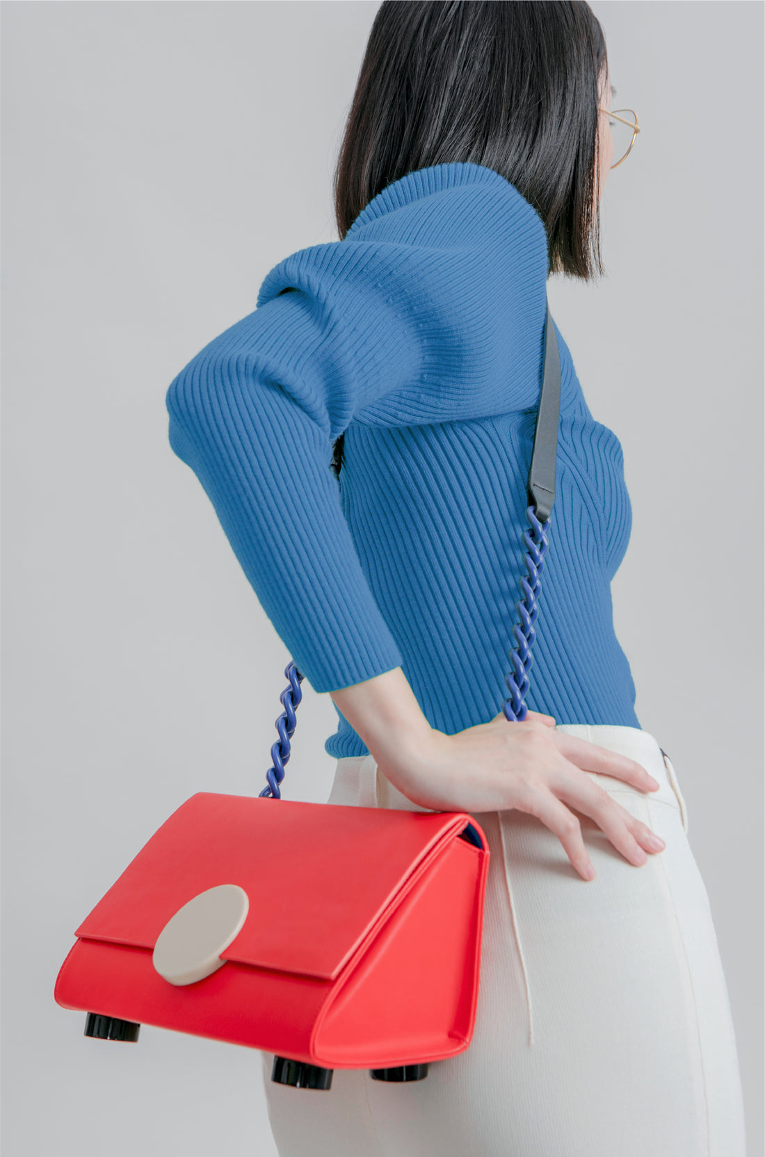 PYTHAGORAS' Shoulder Bag • Bright Red