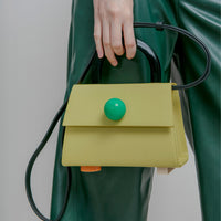 Diva Satchel Bag with Strap • Olive