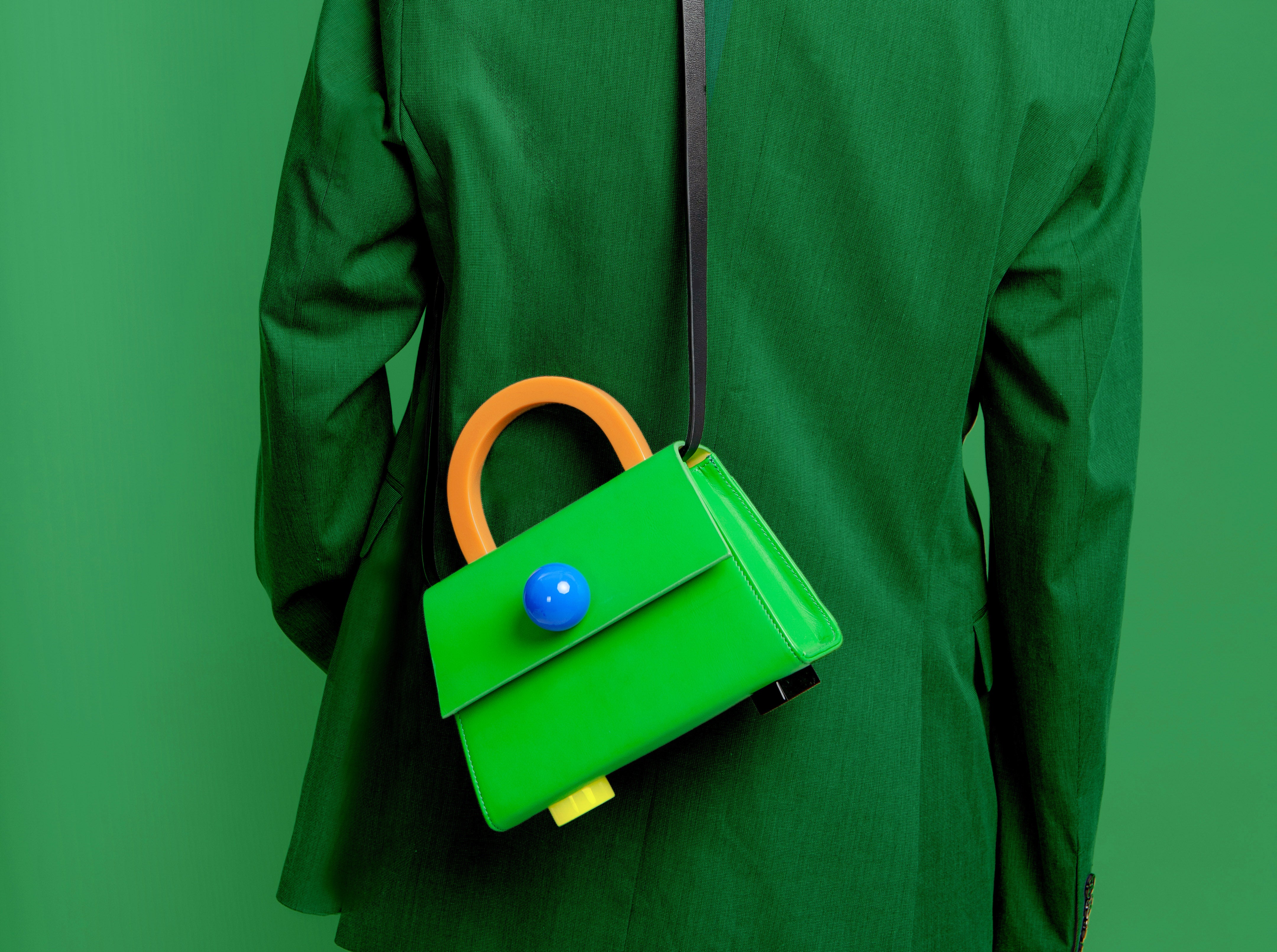 Diva Satchel Bag with Strap • Kelly Green – Matter Matters