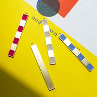 Etto Earrings • Red + Blue