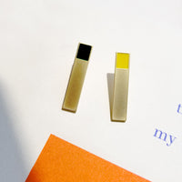 Etto Earrings • Black + Yellow