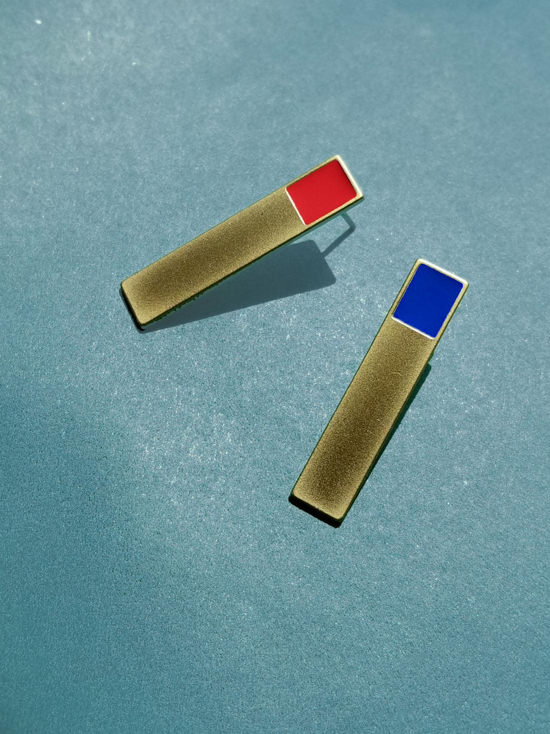 Etto Earrings • Red + Blue