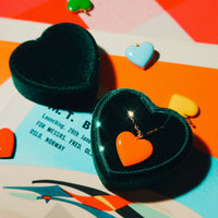 Set Your Heart Pendant • Black & Green
