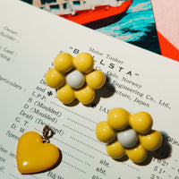 Andres Gallardo / Flower Balloon Earrings Yellow