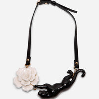 Flower Panther Necklace
