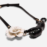 Flower Panther Necklace