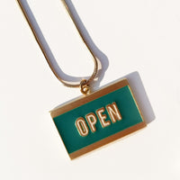 Open & Closed / Reversible Necklace • Red