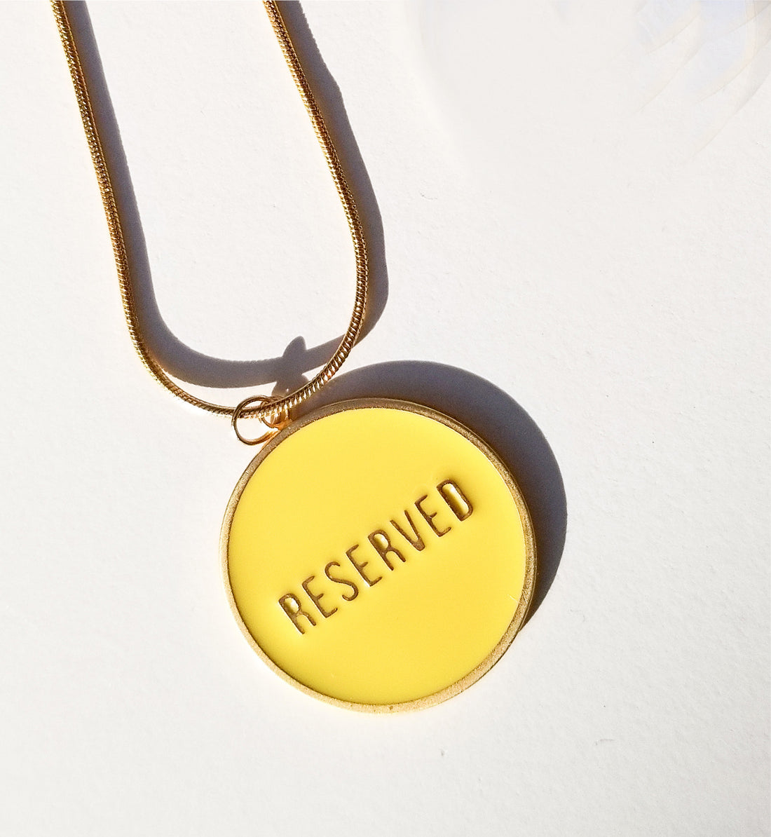 Not for Everyone / Reversible Necklace • Light Blue & Yellow