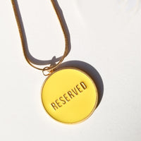 Not for Everyone / Reversible Necklace • Light Blue & Yellow