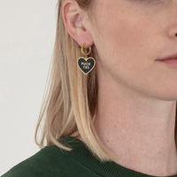 Fuck Yes Earring • Black / Reversible