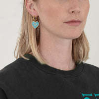 Fuck Yes Earring • Cyan / Reversible