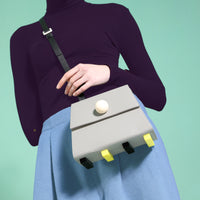 Trapezoid Shoulder Bag • Grey