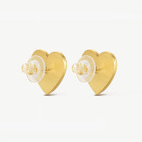 Puffy Heart Studs • Yellow