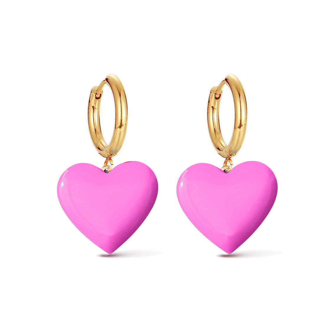 Hold Your Heart / Hoops • Pink & Forest Green