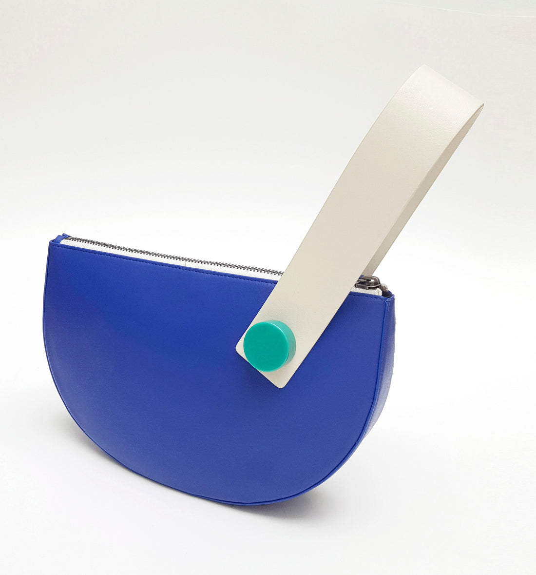 Half Moon Clutch • Electric Blue
