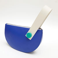 Half Moon Clutch • Electric Blue