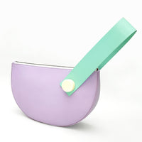 Half Moon Clutch • Lilac + Mint
