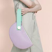 Half Moon Clutch • Lilac + Mint