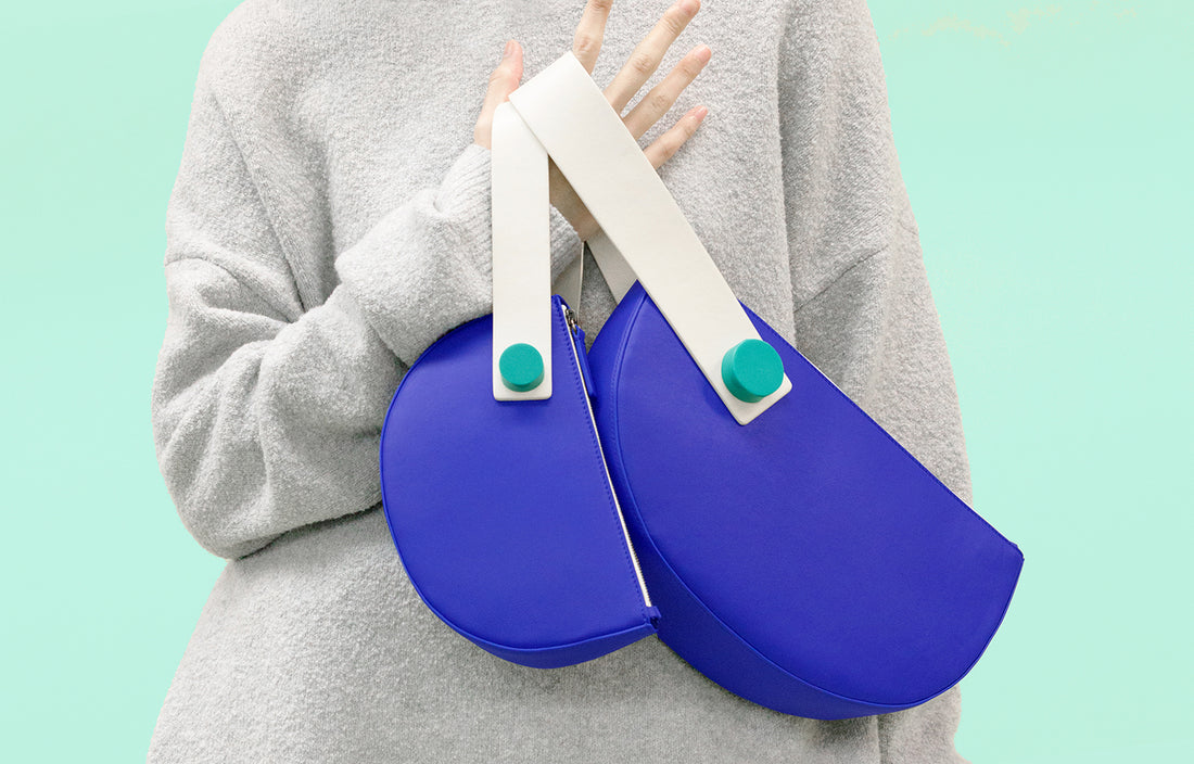 Half Moon Clutch • Electric Blue