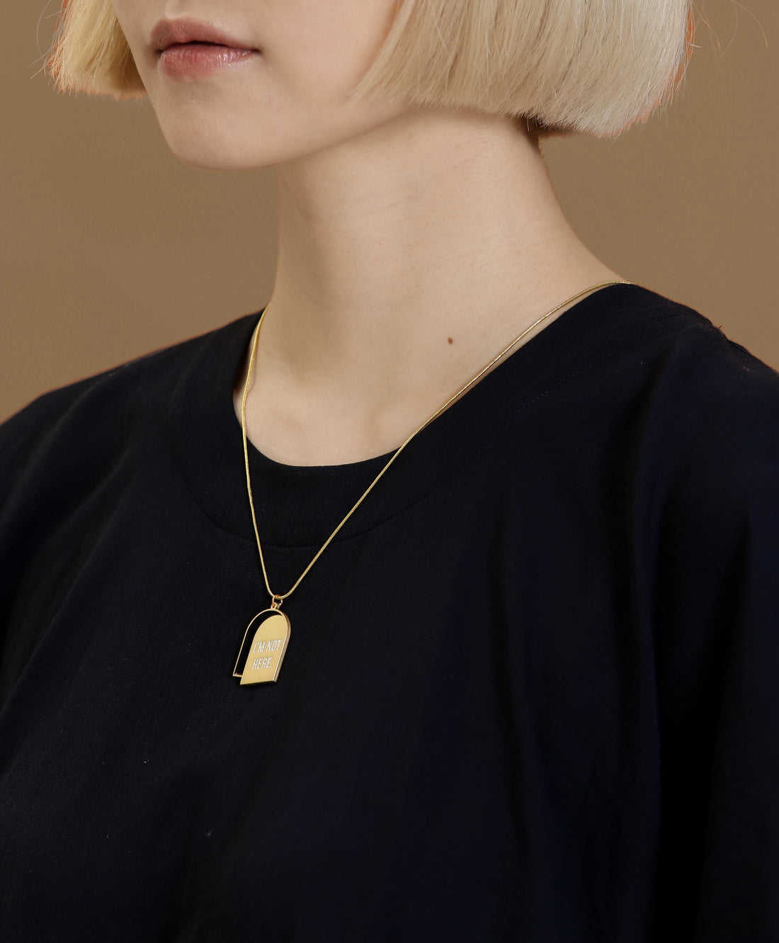 I'm Not Here / Reversible Necklace • Purple