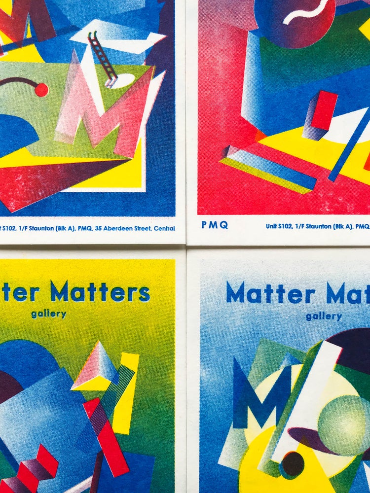 Matter Matters Gallery PMQ : Risograph printed Card Set