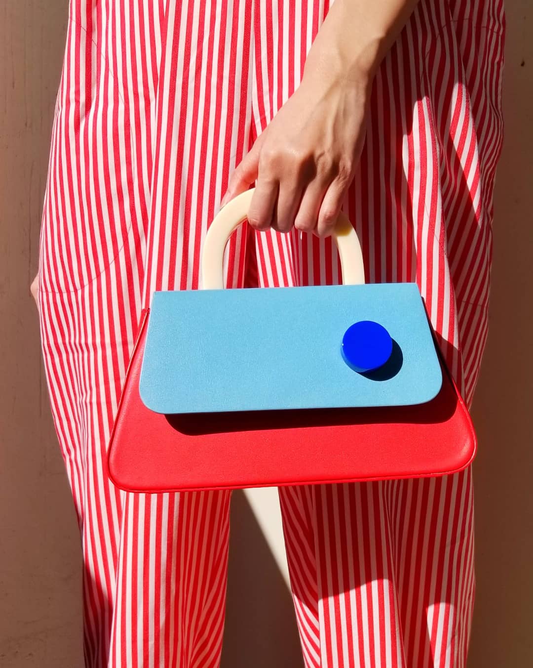 Alice Flap Bag with Strap • Red