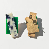 Double Up Earrings • Snow Green