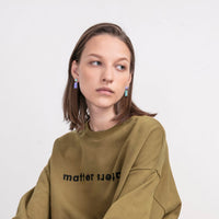 Iris Drop Earrings • Mint / Lilac