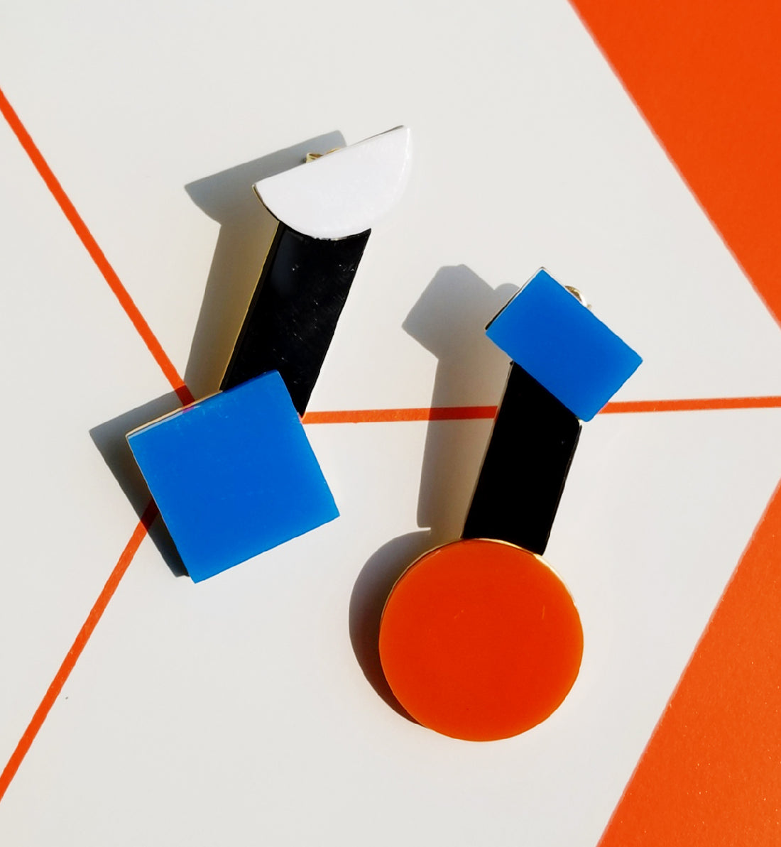 Casa Drop Earrings • Orange