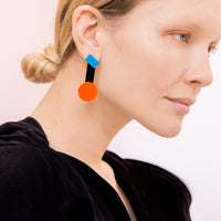 Casa Drop Earrings • Orange